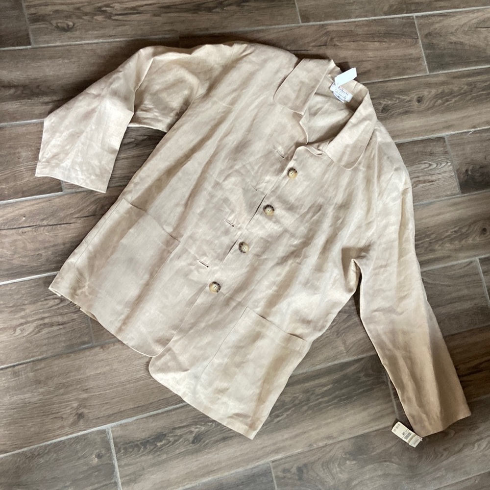 NWT Talbots linen shacket